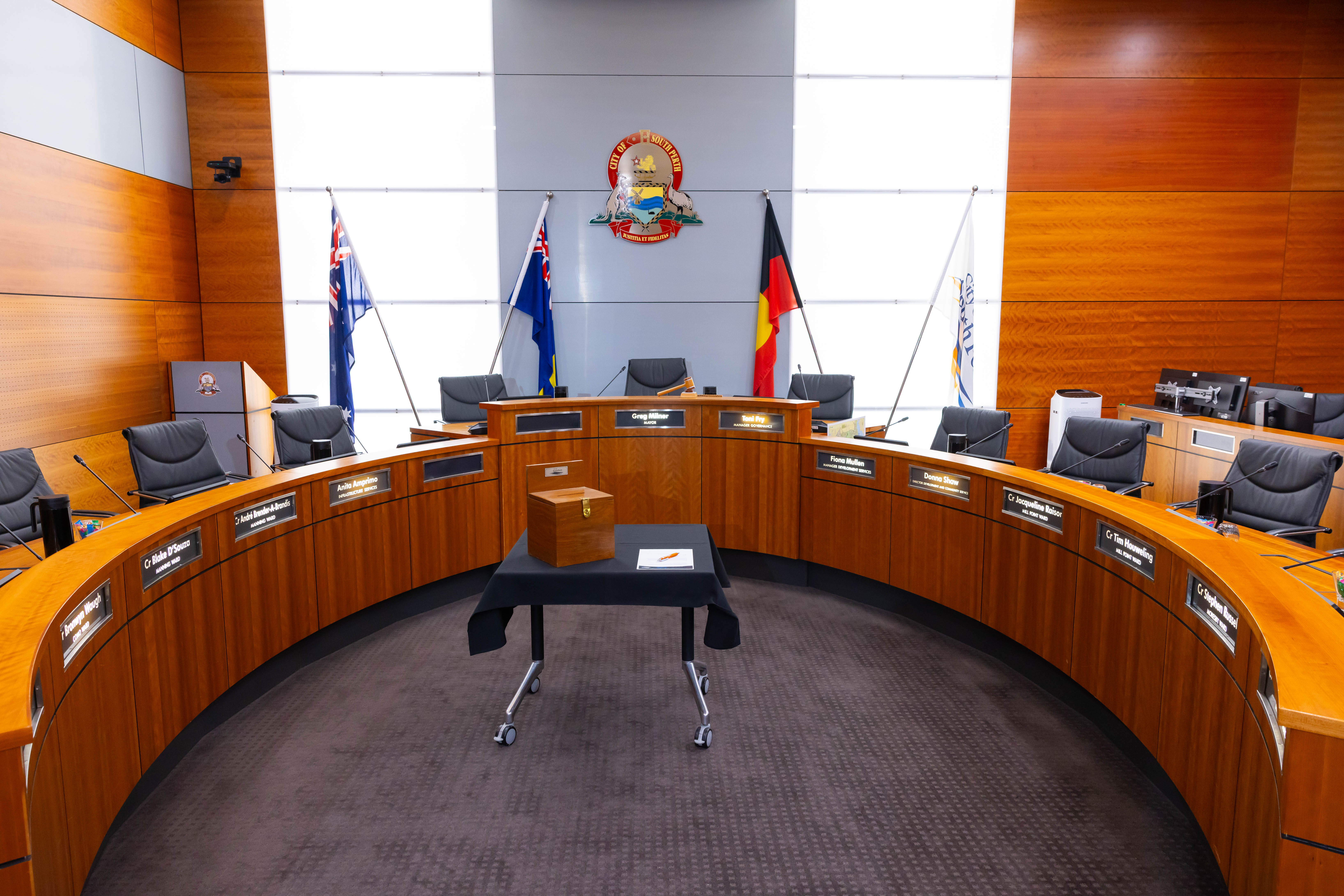 Council chamber room