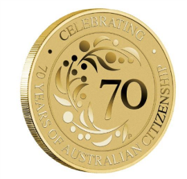 70 Years of Australian Citizenship 2019 Coin in Card 70 Years of Australian Citizenship 2019 Coin in Card