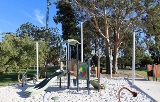 New playground with slide and ladders