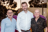 Peter Atzemis, City of South Perth Mayor Greg Milner and George Atzemis