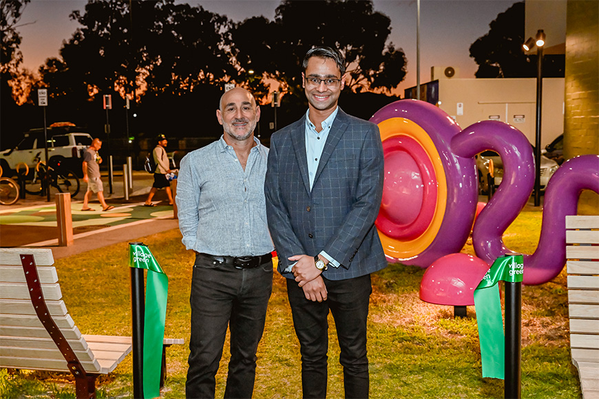 Peter Atzemis and City of South Perth Councillor Blake D'Souza