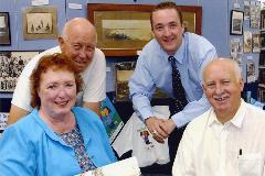 Cec Florey (pictured back left)
