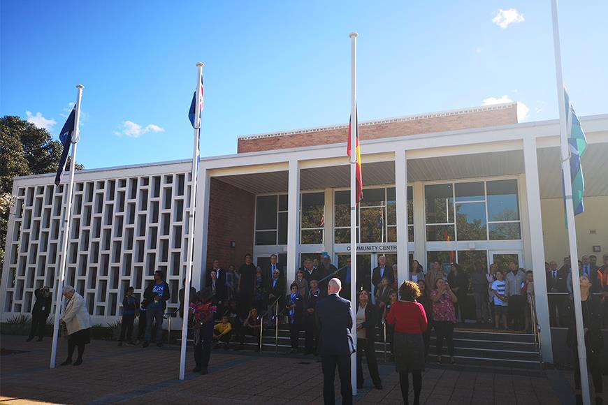 NAIDOC Flag raising 2019