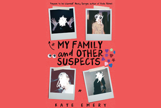 Pinkbookcoverwithpolaroidsandscribblemarks