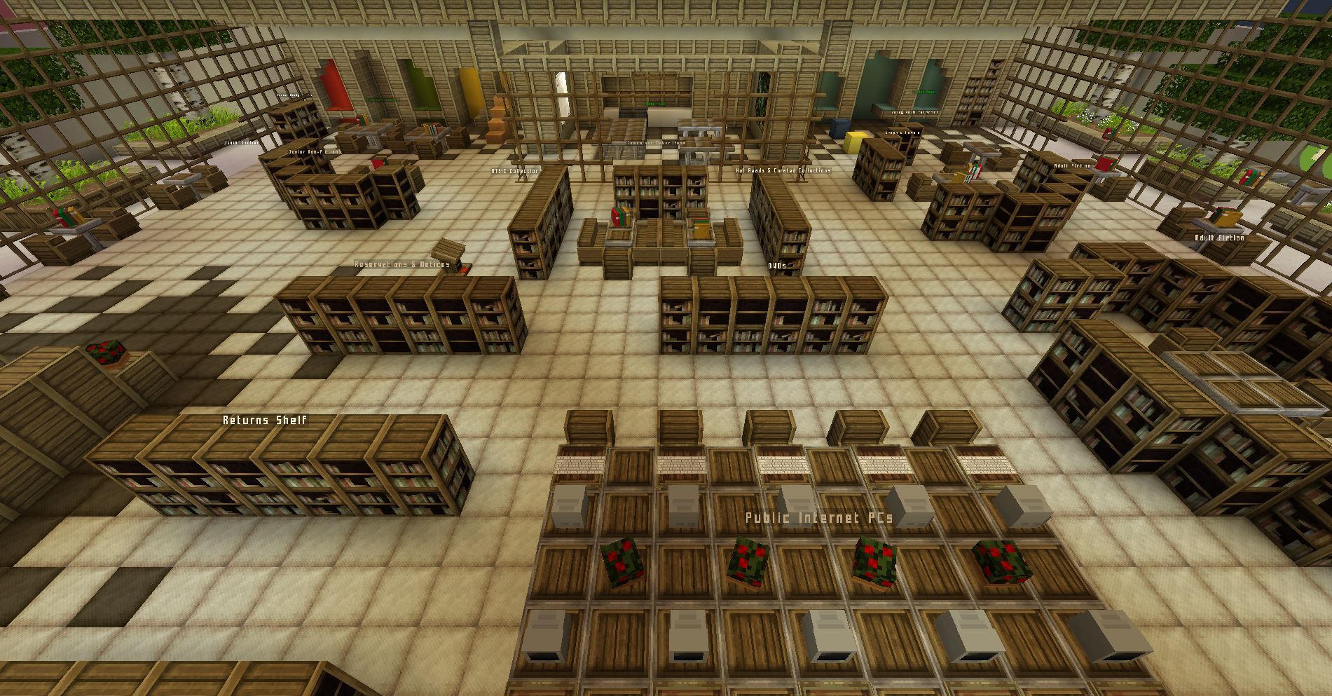 Library view minecraft