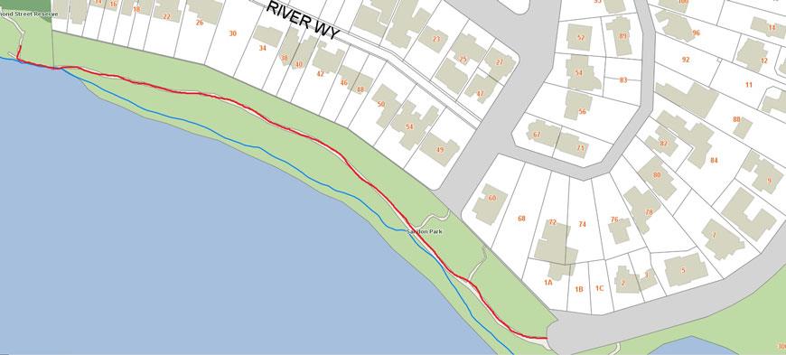Salter point path closure map