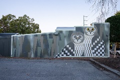 Amok Island mural