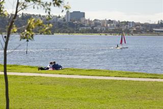 South Perth Esplanade Reserve, western end of the South Perth Foreshore