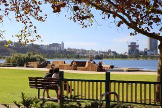 ‘Western Gateway’ seating of the Mends Street Promenade, South Perth Foreshore