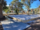 Progress photography of Swanview Reserve playground upgrade