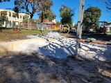 Progress photography of Swanview Reserve playground upgrade