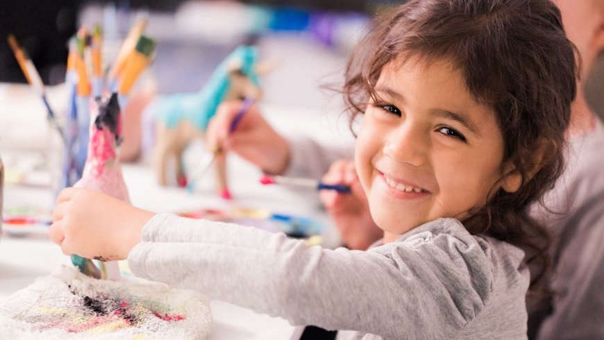 Femalechilddoingcraftactivity