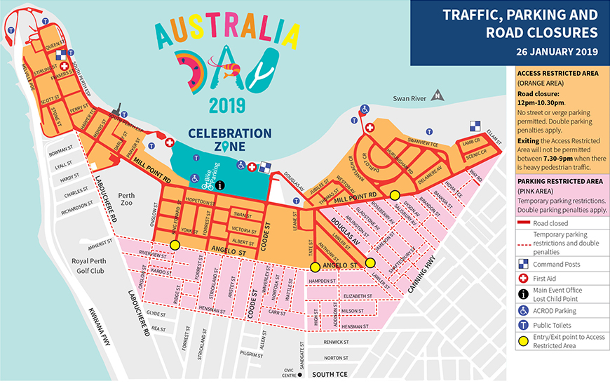 Aus Day 2019 Parking Map WEB