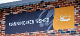 sign saying manning mens shed