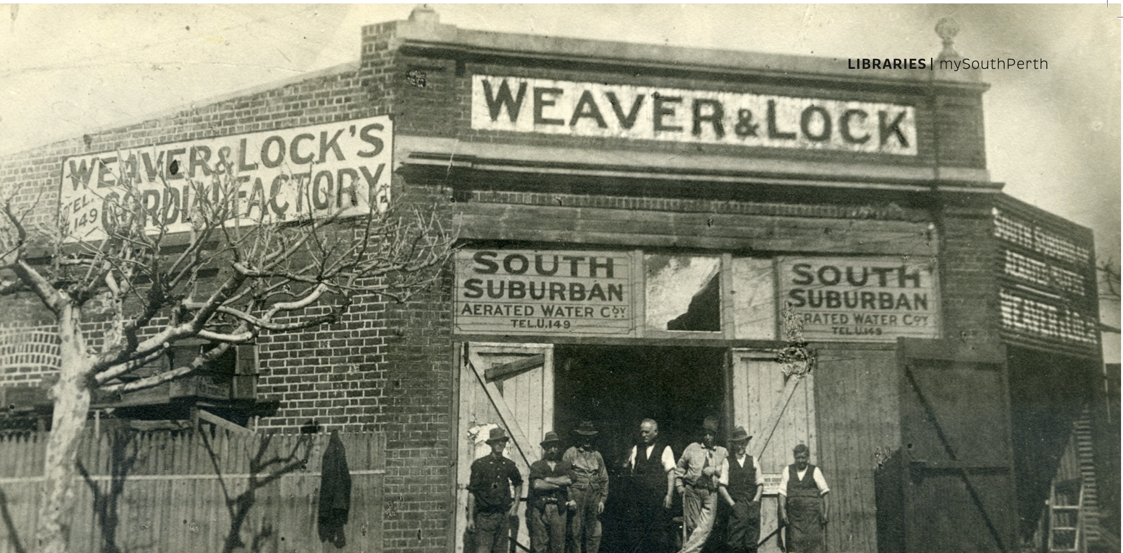 Historical image of Weaver and Lock factory in South Perth