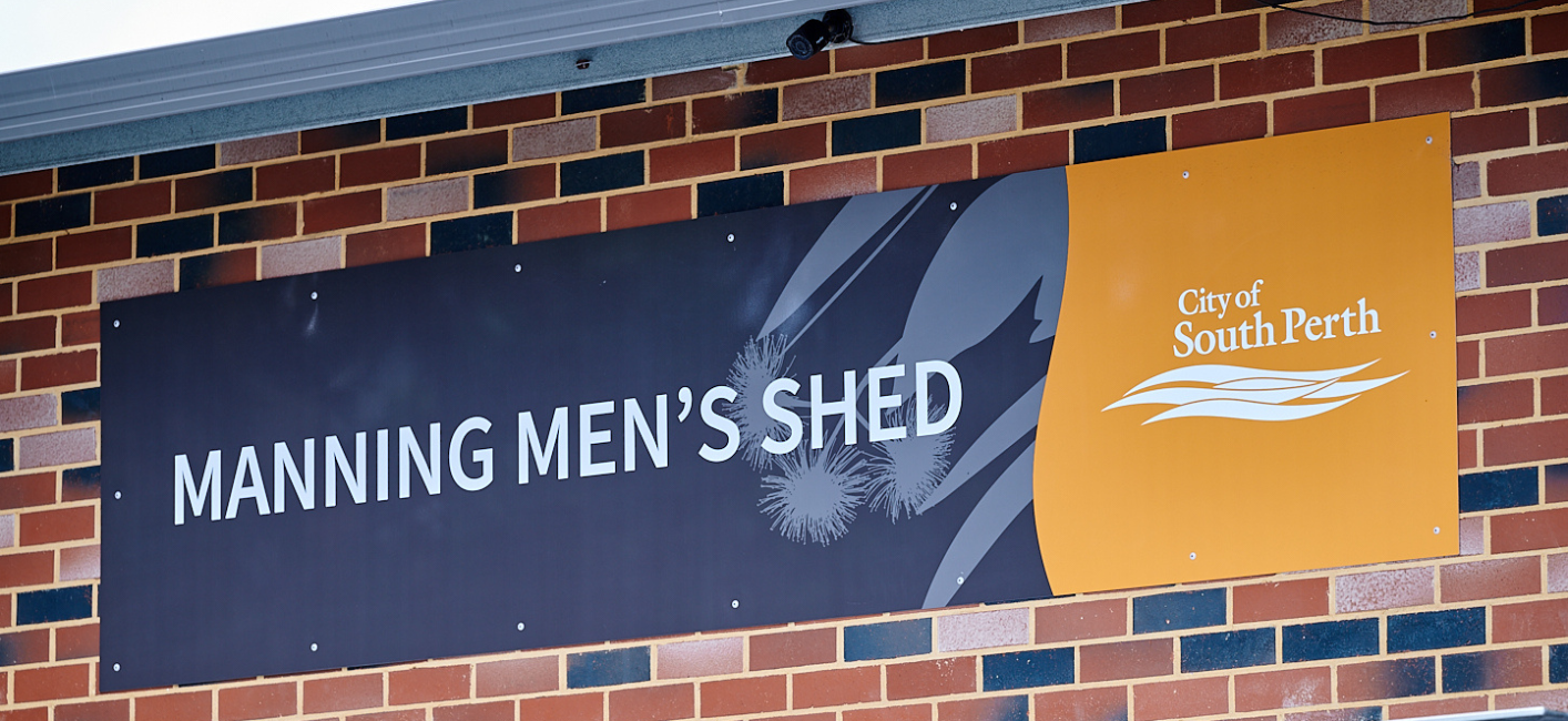 sign saying manning mens shed