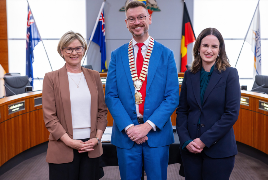 MayorGregMilnerwithCouncillorOrdandCouncillorRobinson