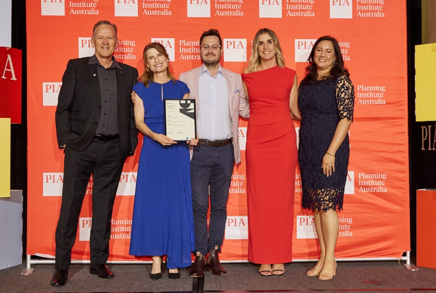 City of South Perth planning team recognised at the Planning Institute of Australia 2025 WA Awards for Planning Excellence in the Stakeholder Engagement category.
