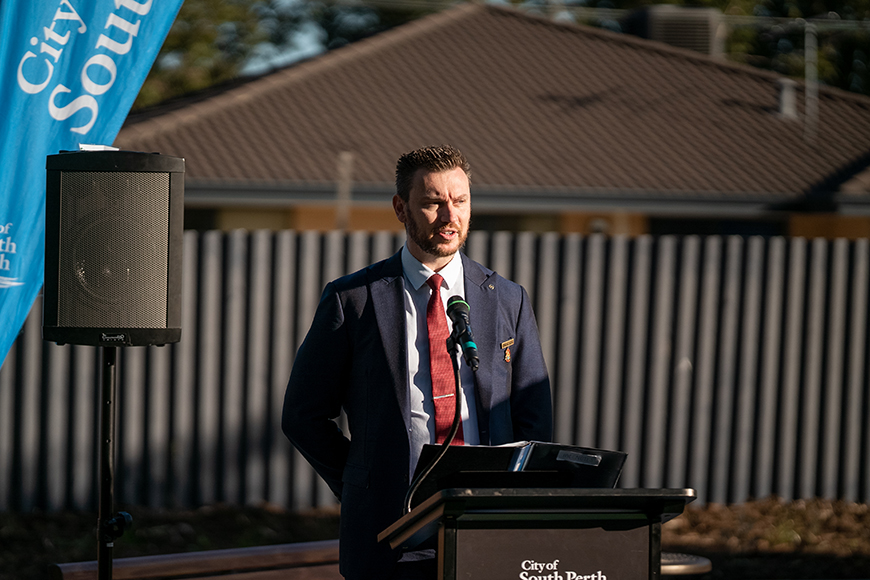 Garvey Street Park Mayor Milner