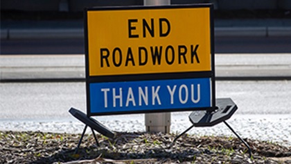 AnEndRoadworksign