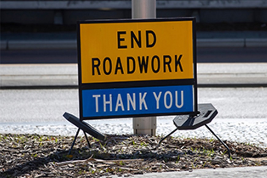 Endroadworksign