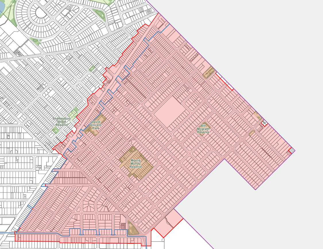 Kensington UGP map Map of the Kensington underground power area