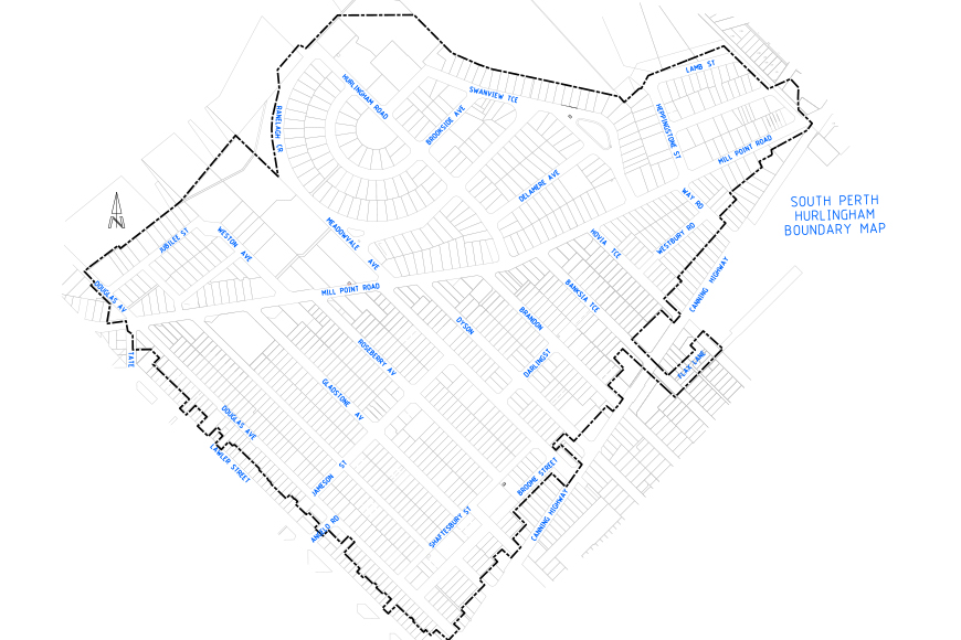 Map of the Collier underground power area