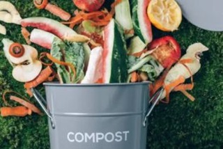 Foodscrapsgoingintoacompostbin