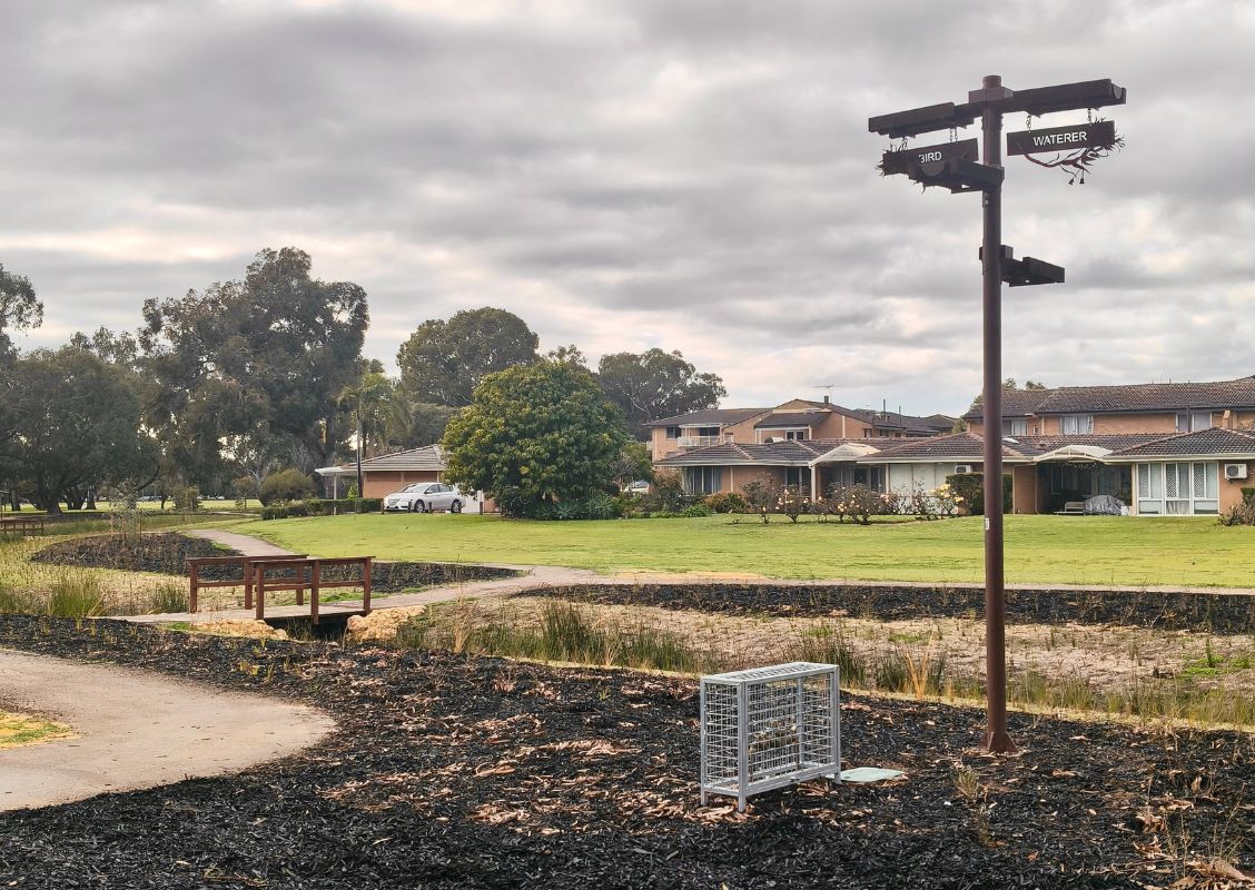 The new bird watering station at Hurlingham Living Stream