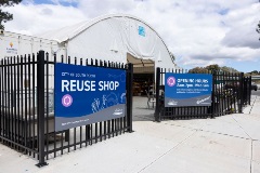 The exterior of the Reuse Shop