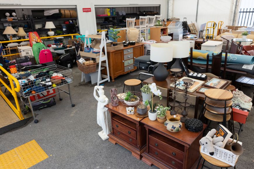 The interior of the Reuse Shop