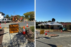 Underground power works in Kensington