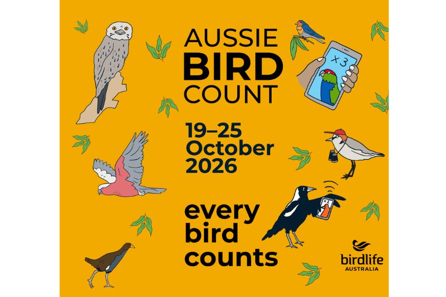 2026 Aussie Bird Count poster