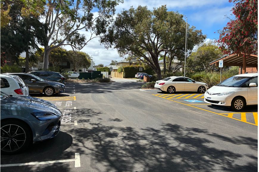 The new car park at Manning Senior Citizens Centre