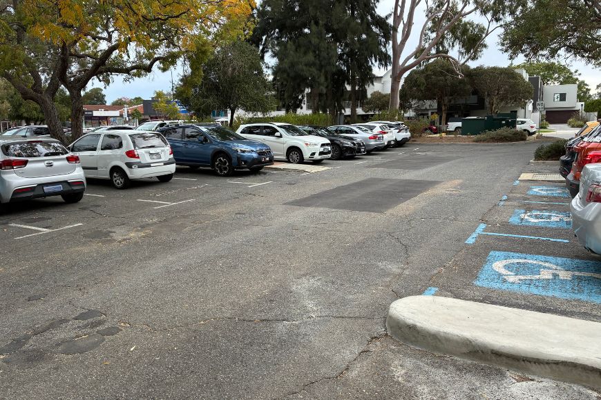 The car park before the upgrades