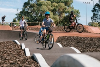 BoysridingbikesonManningBikeTrack