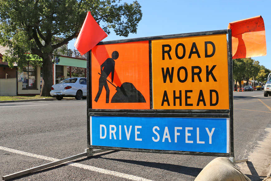 Roadworkssign