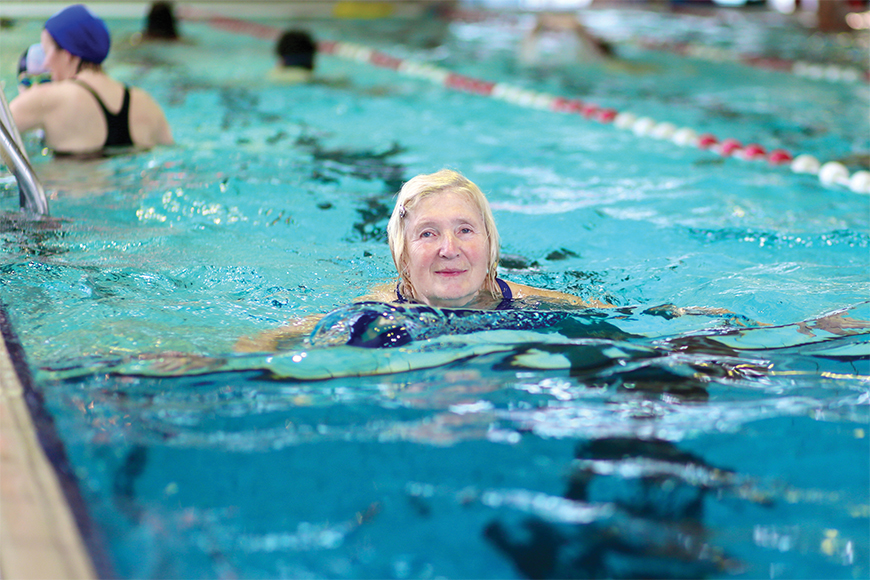 Hero Photo of lady in a swimming pool
