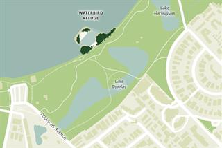 Waterbird Refuge map